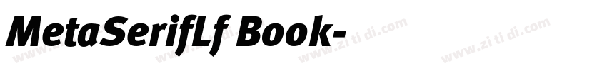 MetaSerifLf Book字体转换